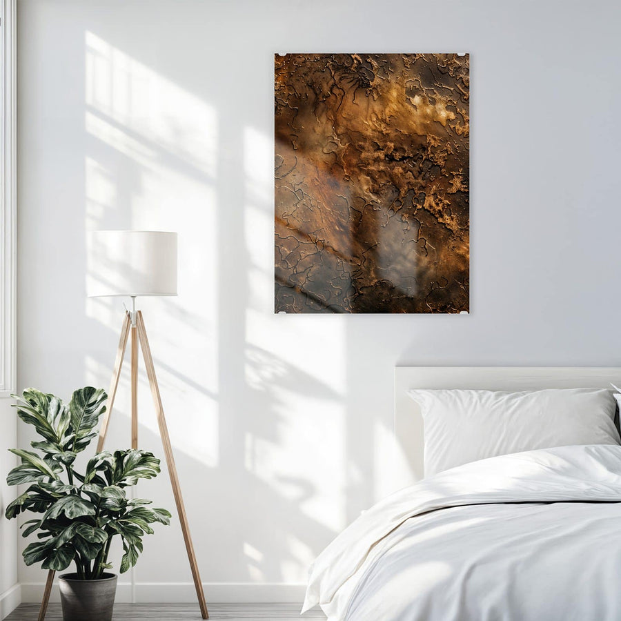 Maße Wandbild - Dunkle Bronzepatina - Hochformat