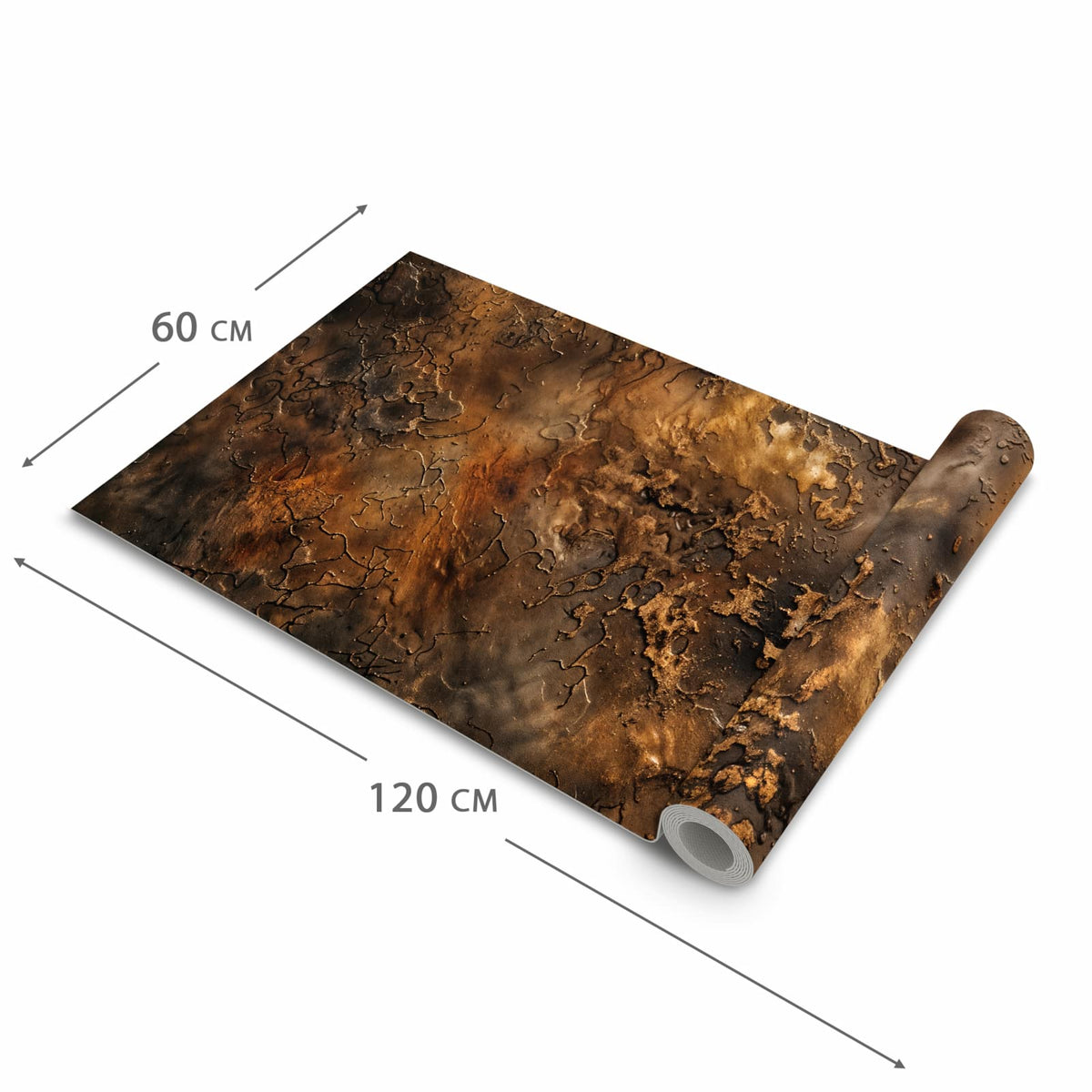 Rutschfester Küchenteppich mit Motiv Abstrakte Erde in der Größe 90x240 cm