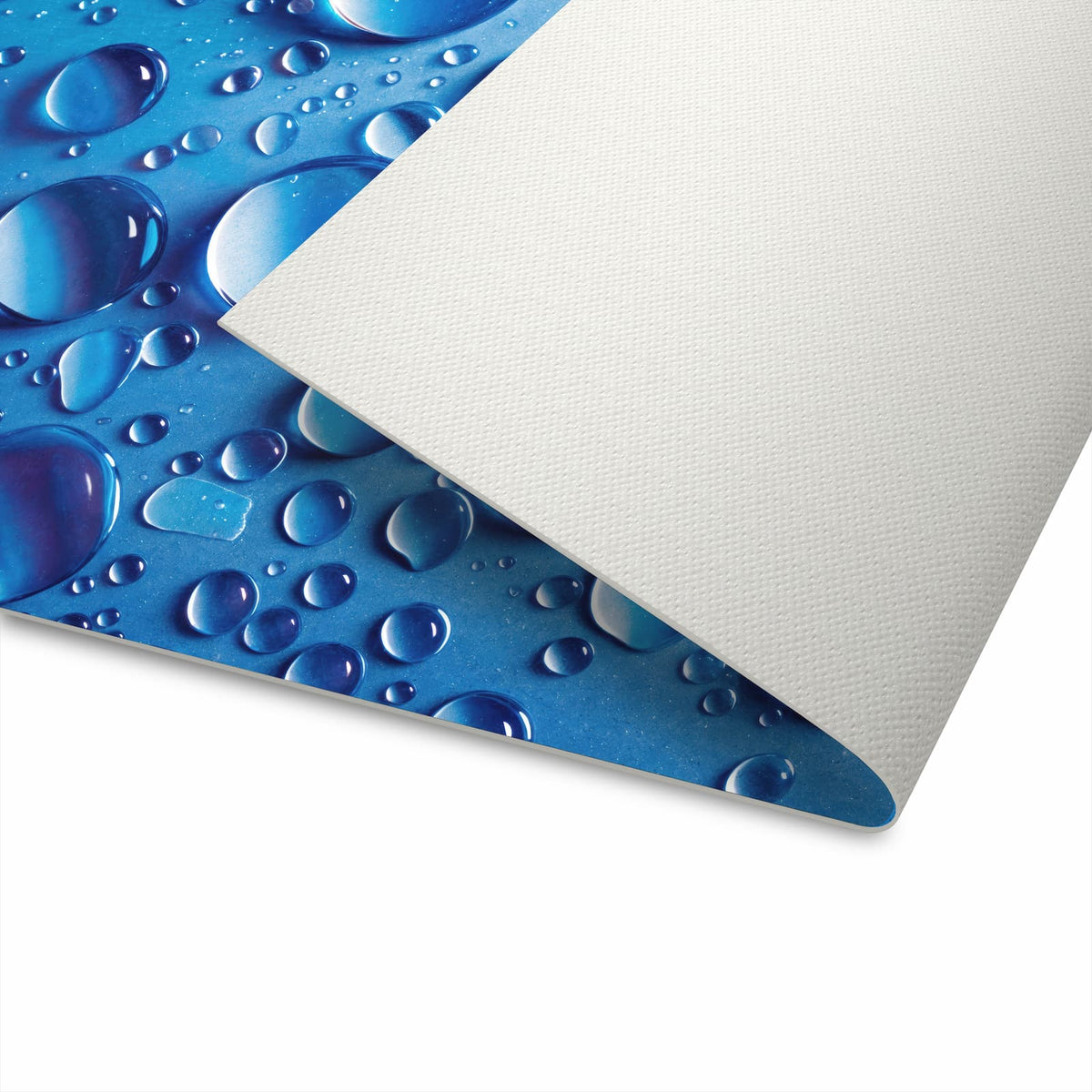 Schmutzabweisender Küchenteppich mit Motiv Wassertropfen in der Unterseite
