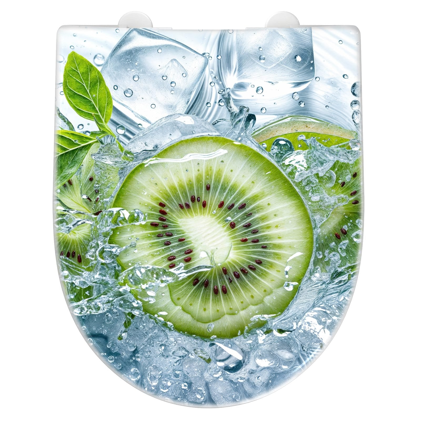 WC-Sitz mit Absenkautomatik Frische Kiwi Splashes