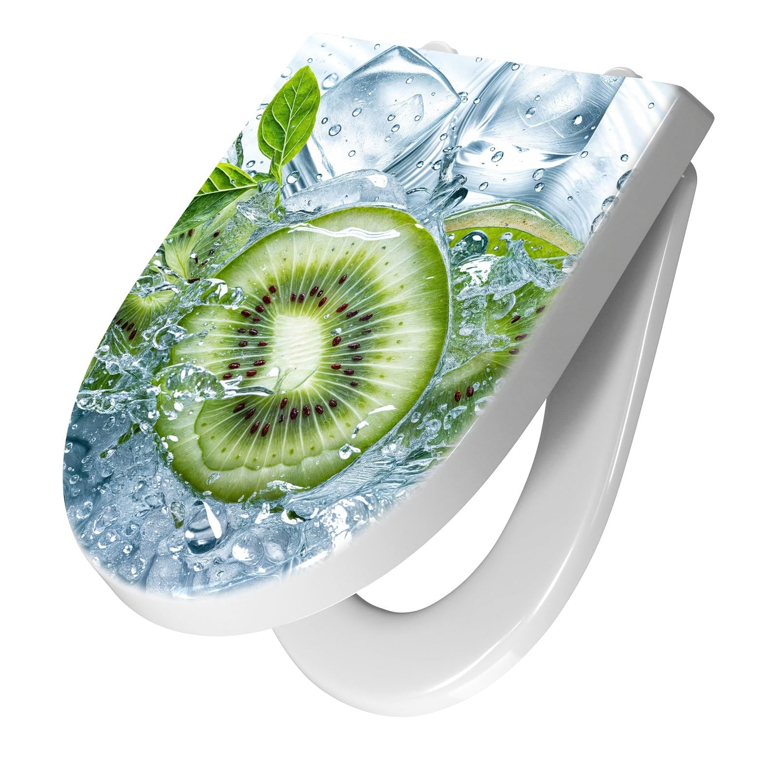 WC-Sitz mit Absenkautomatik Frische Kiwi Splashes
