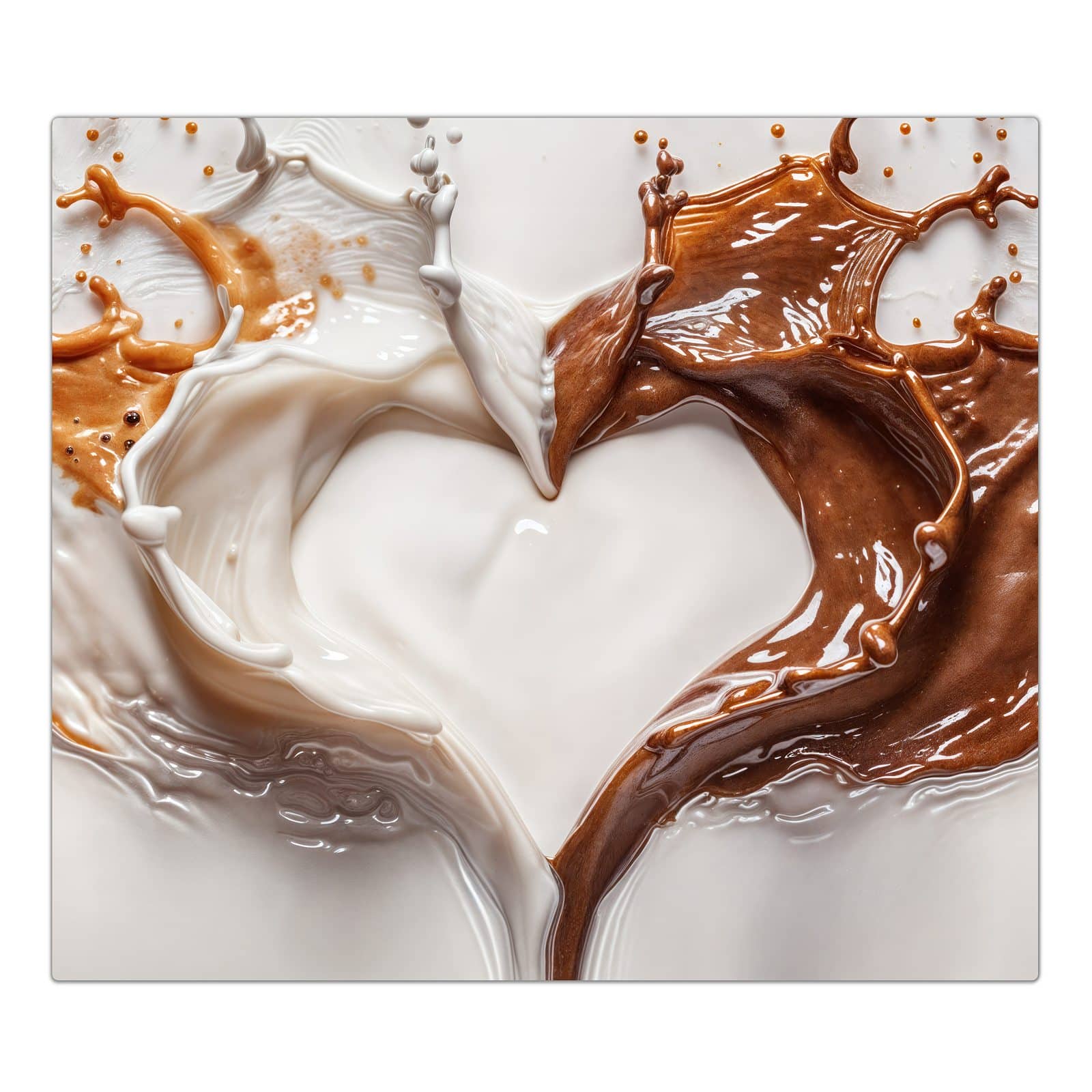 1-teilige Herdabdeckung mit Herzmuster Streifen-Motiv in der Frontansicht #grösse_1-Teilig (60x52cm)