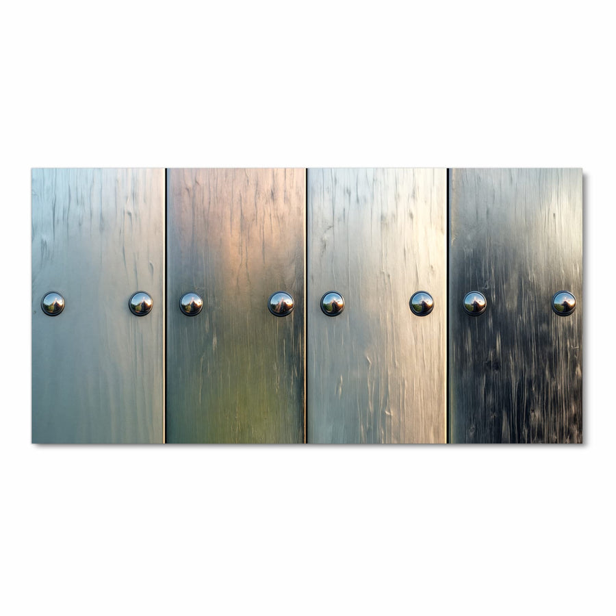 Maße Küchenläufer - Metallknöpfe auf Holz