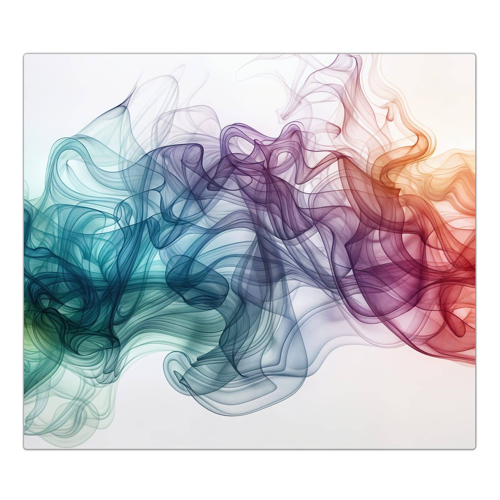 1-teilige Herdabdeckplatte Induktion mit Bunte Wirbel-Motiv in der Frontansicht #grösse_1-Teilig (60x52cm)