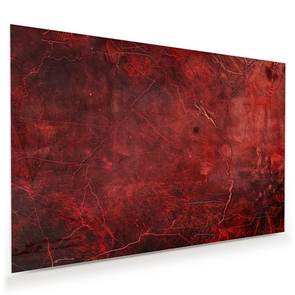 Wandbild mit dem Motiv Rissiges Rot