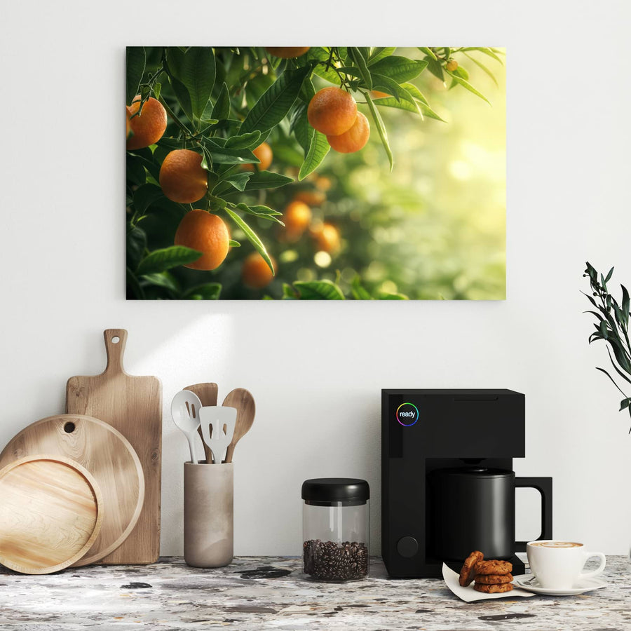 Maße Metall Magnettafel - Reife Orangen am Zweig