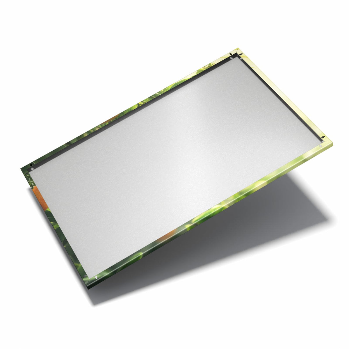 Nur 7 mm – liegt eng an der Wand – Metall Magnettafel - Reife Orangen am Zweig