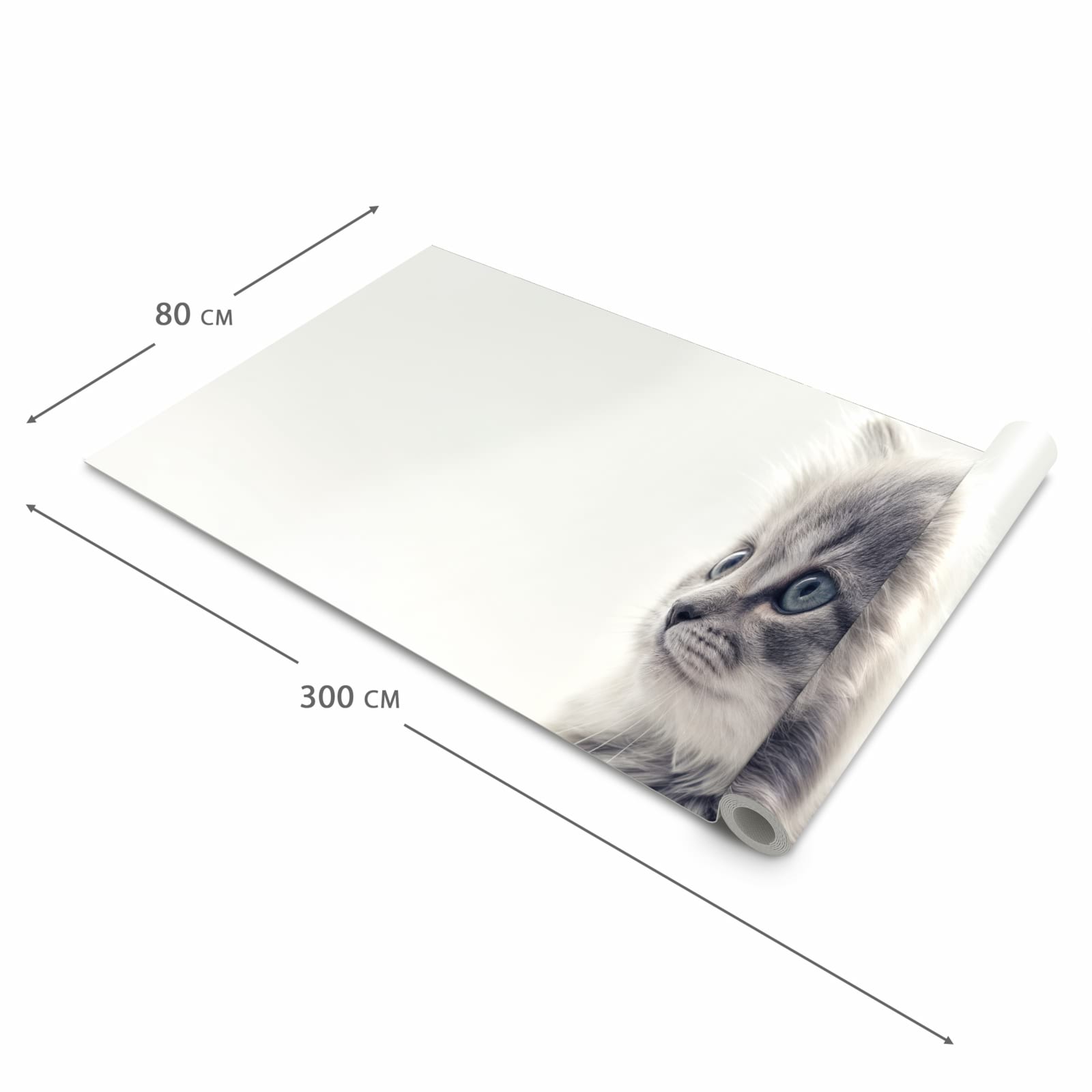 UV-beständiger Küchenläufer mit Motiv Kitten Portrait in der Größe 60x90 cm