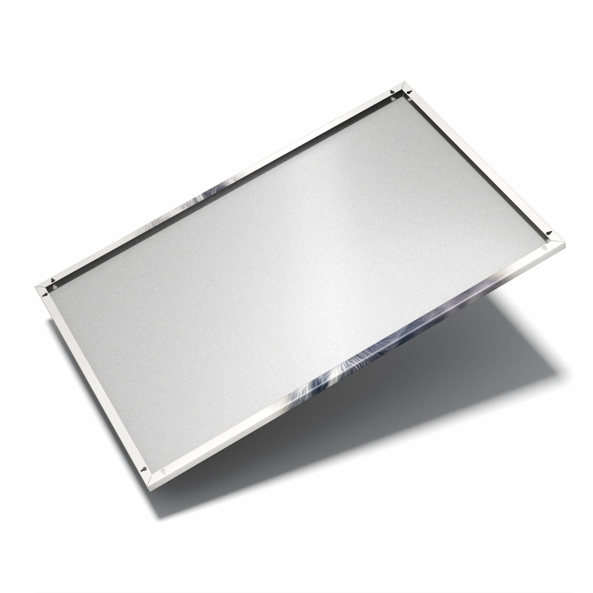 Nur 7 mm – liegt eng an der Wand – Metall Magnettafel - Graues Kätzchen