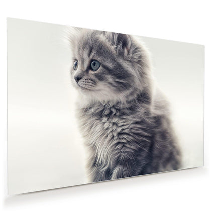 Wandbild mit dem Motiv Graues Kätzchen