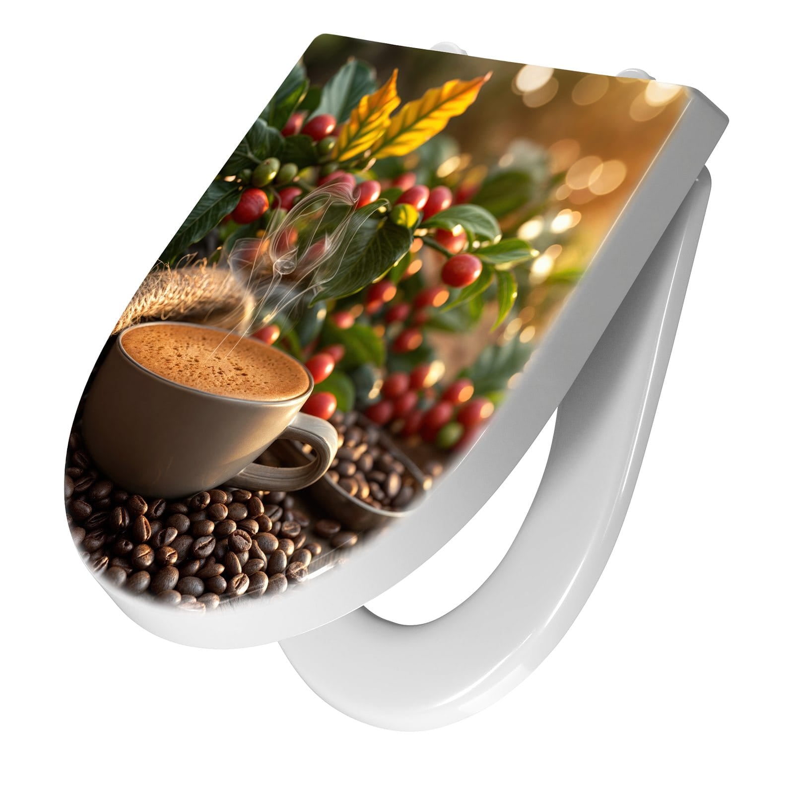 WC-Sitz mit Absenkautomatik Kaffeeerntemorgen