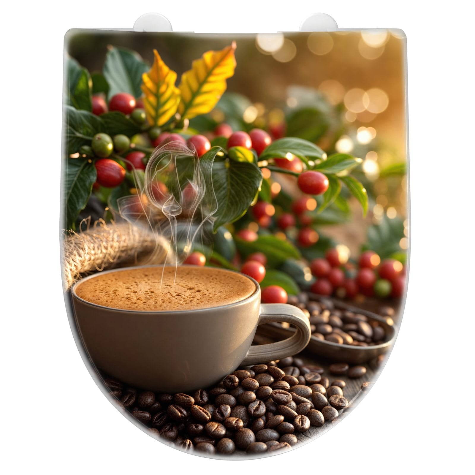 WC-Sitz mit Absenkautomatik Kaffeeerntemorgen