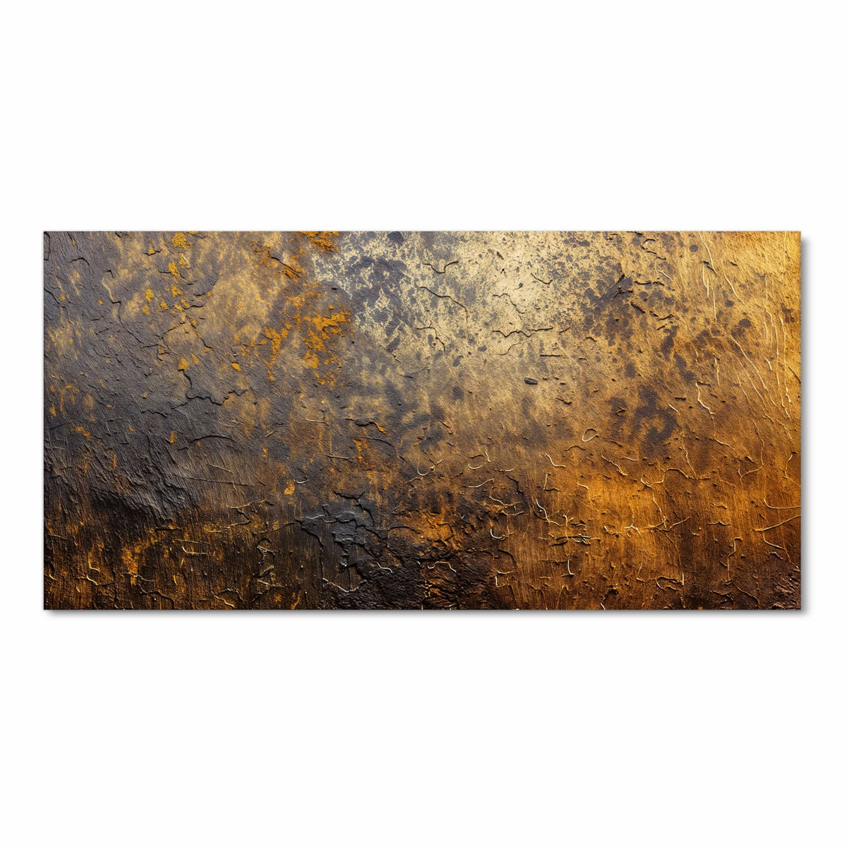 Strapazierfähiger waschbarer Küchenläufer mit Motiv Golden Texture in Frontansicht