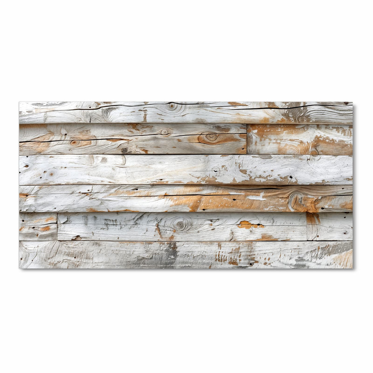 Fleckenresistenter waschbarer Küchenteppich mit Motiv Verwittertes Holz Brettpanel in Frontansicht