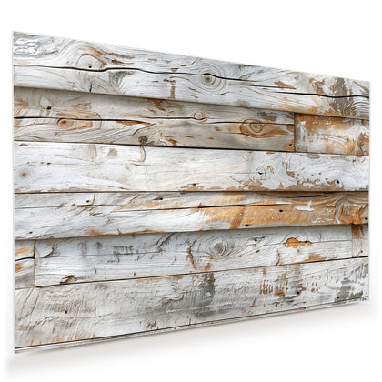 Wandbild mit dem Motiv Gekalktes Altholz