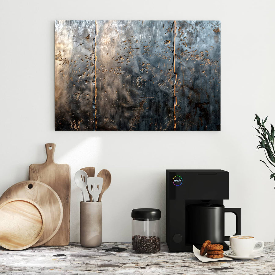 Maße Metall Magnettafel - Rostige Stahlplatten