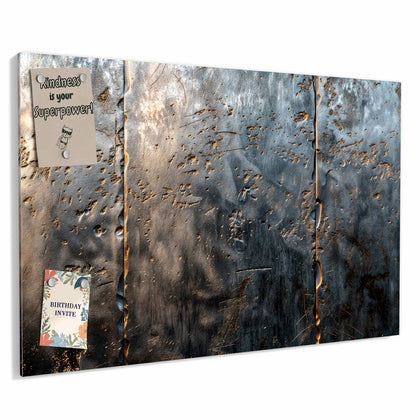 Metall Magnettafel mit dem Motiv Rostige Stahlplatten