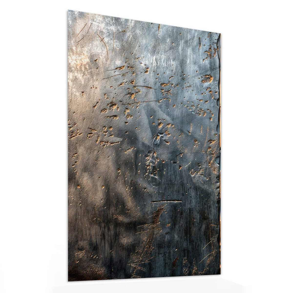 11 Größen – von 30 × 60 bis 60 × 150 cm – Wandbild - Rostige Stahlplatten - Hochformat