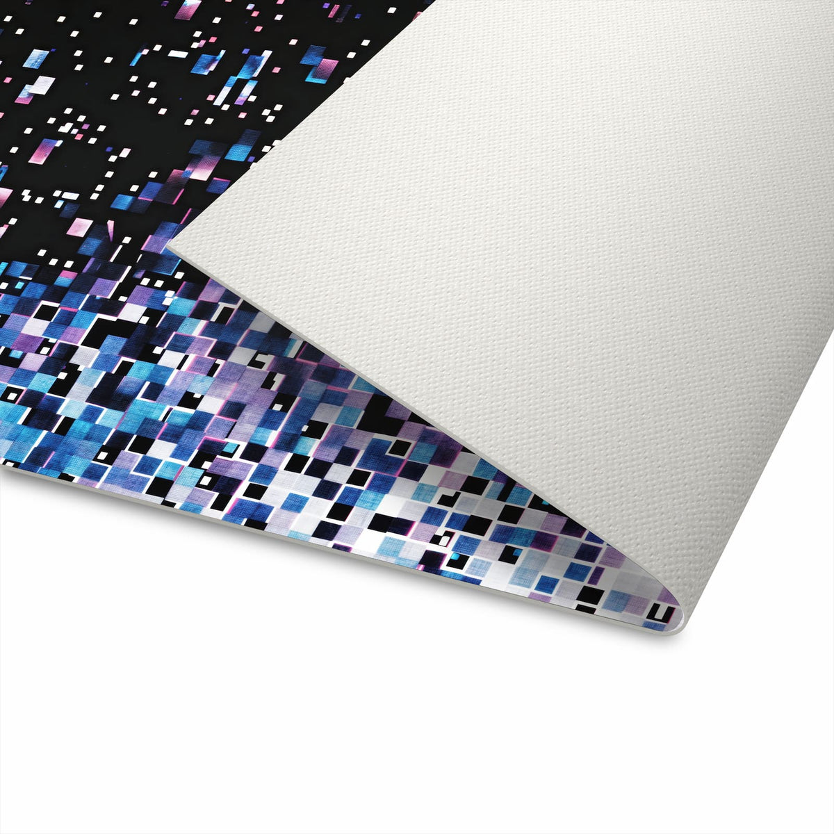 Schmutzabweisender Küchenteppich mit Motiv Pixelmuster in der Unterseite
