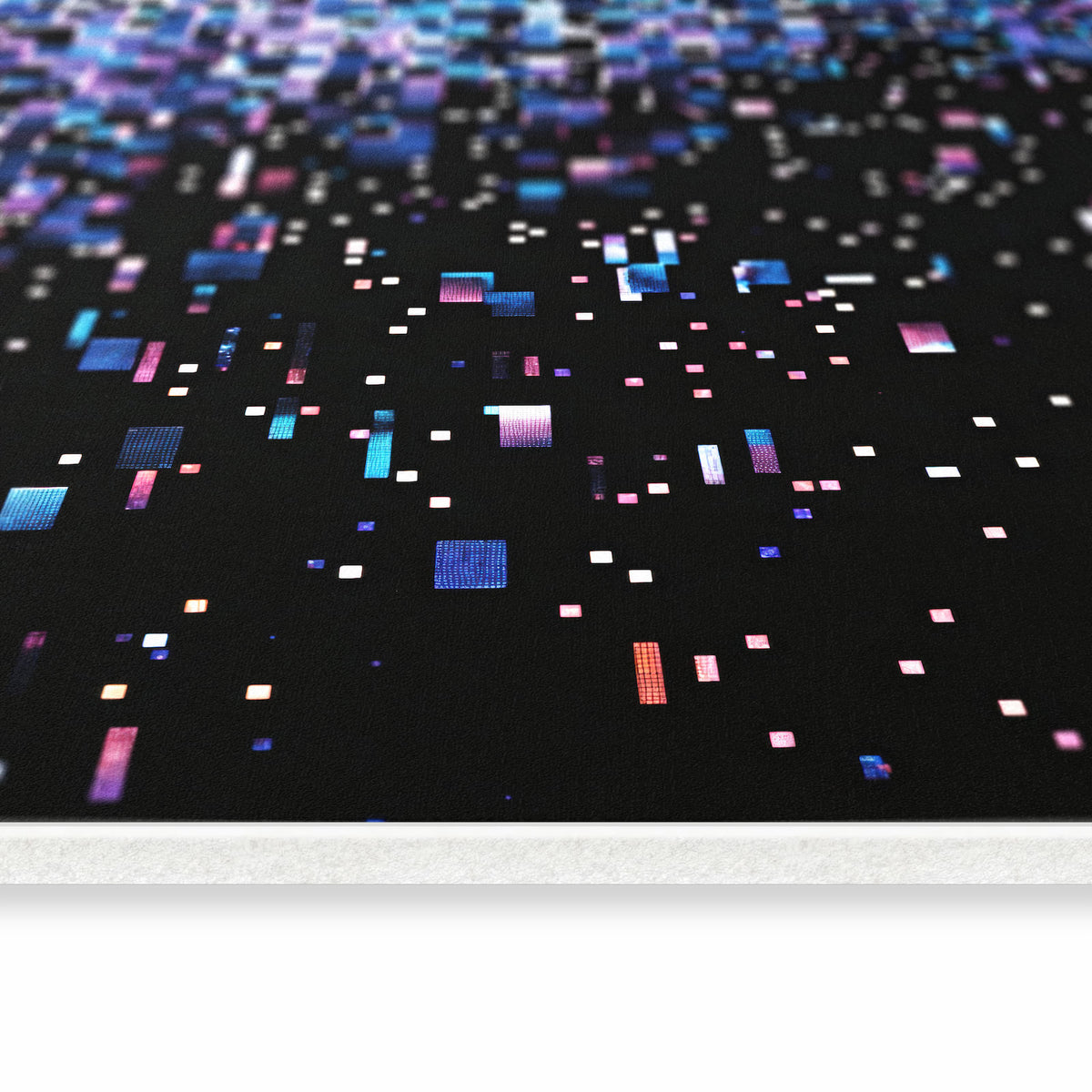 UV-beständiger waschbarer Küchenläufer mit Motiv Pixelmuster in seitlicher Ansicht