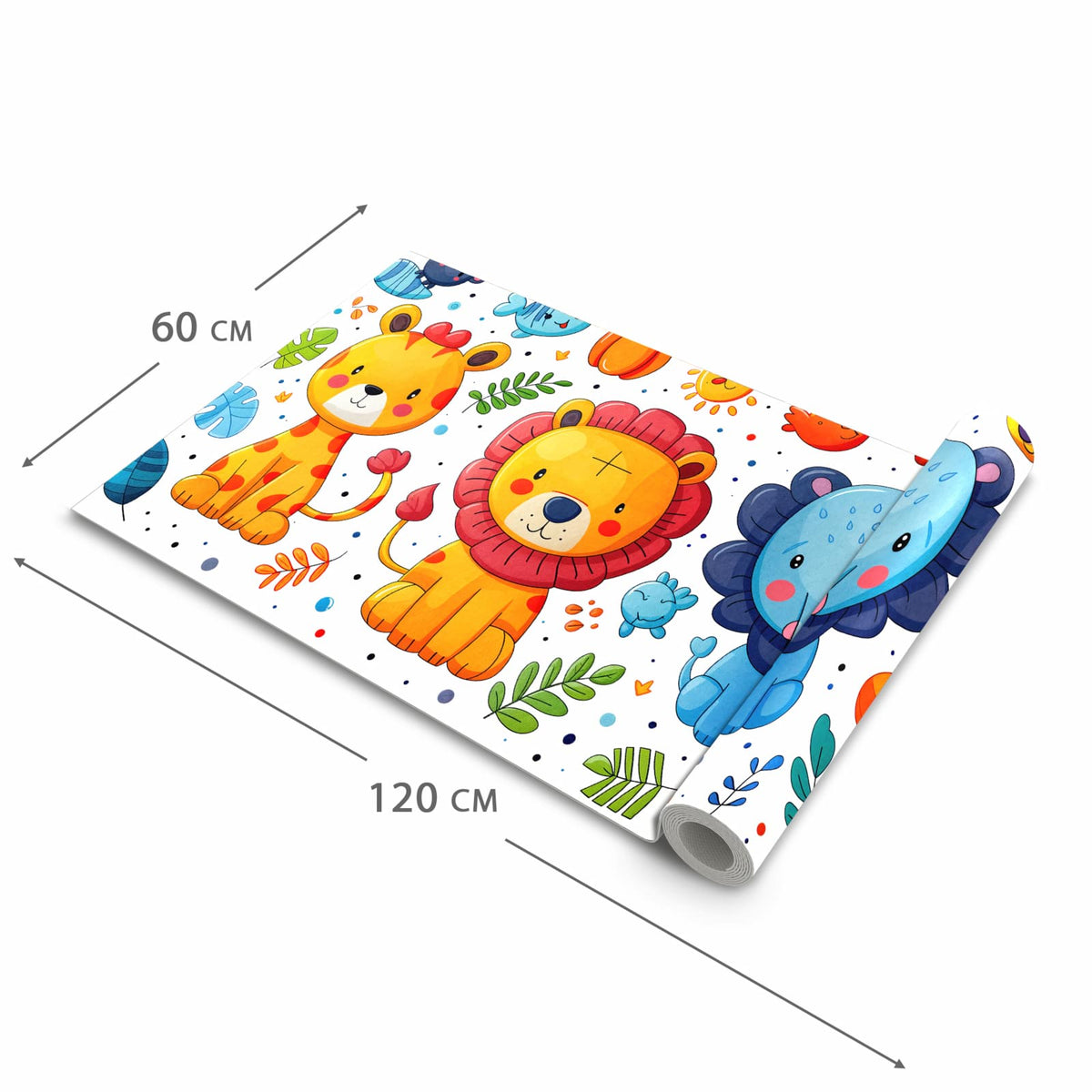 Schmutzabweisender Läufer Eingangsbereich mit Motiv Tierisches Design in der Grösse 90x240 cm