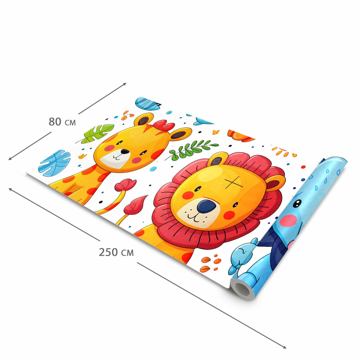 Komfortabler Bodenläufer mit Motiv Tierisches Design in der Grösse 90x240 cm