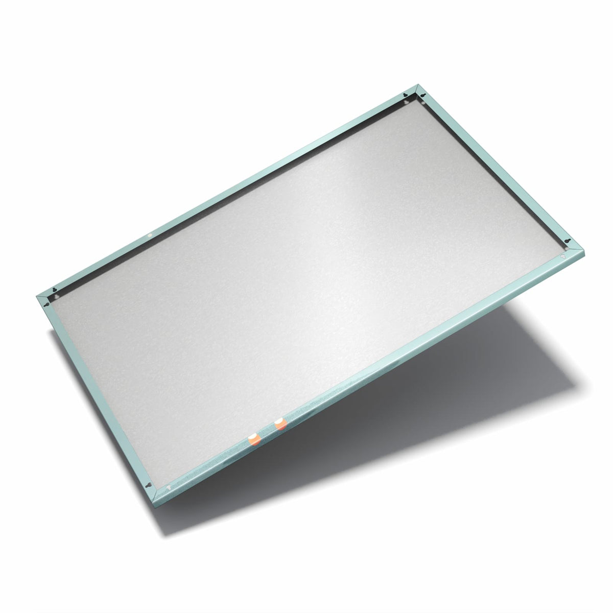 Nur 7 mm – liegt eng an der Wand – Metall Magnettafel - Mädchen mit rotem Herz