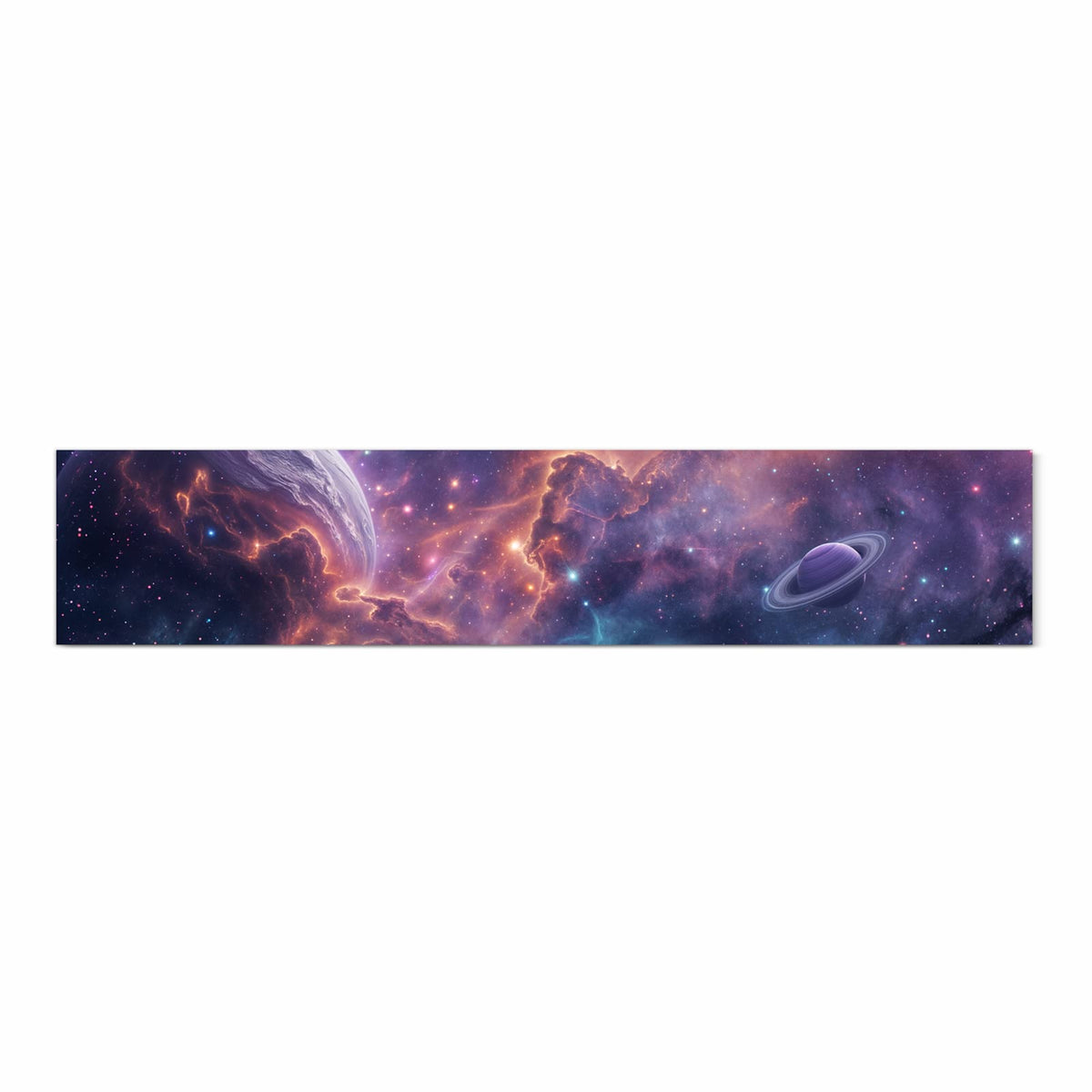 Farbbeständiger Teppich für die Küche mit Motiv Kosmisches Universum in Frontansicht