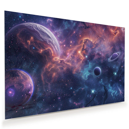 Wandbild mit dem Motiv Planet mit Ring