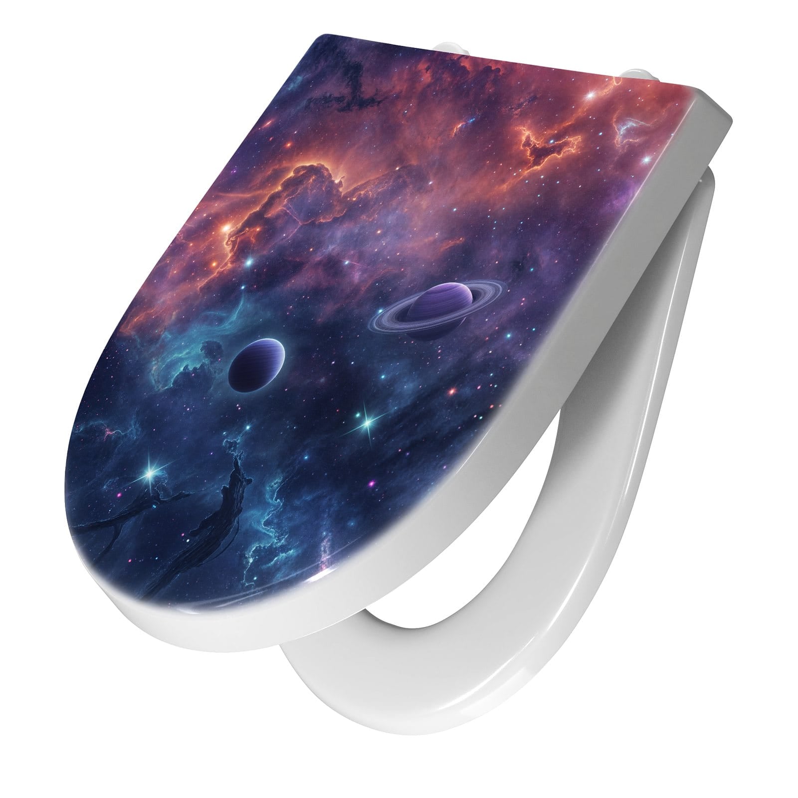 WC-Sitz mit Absenkautomatik Kosmisches Universum