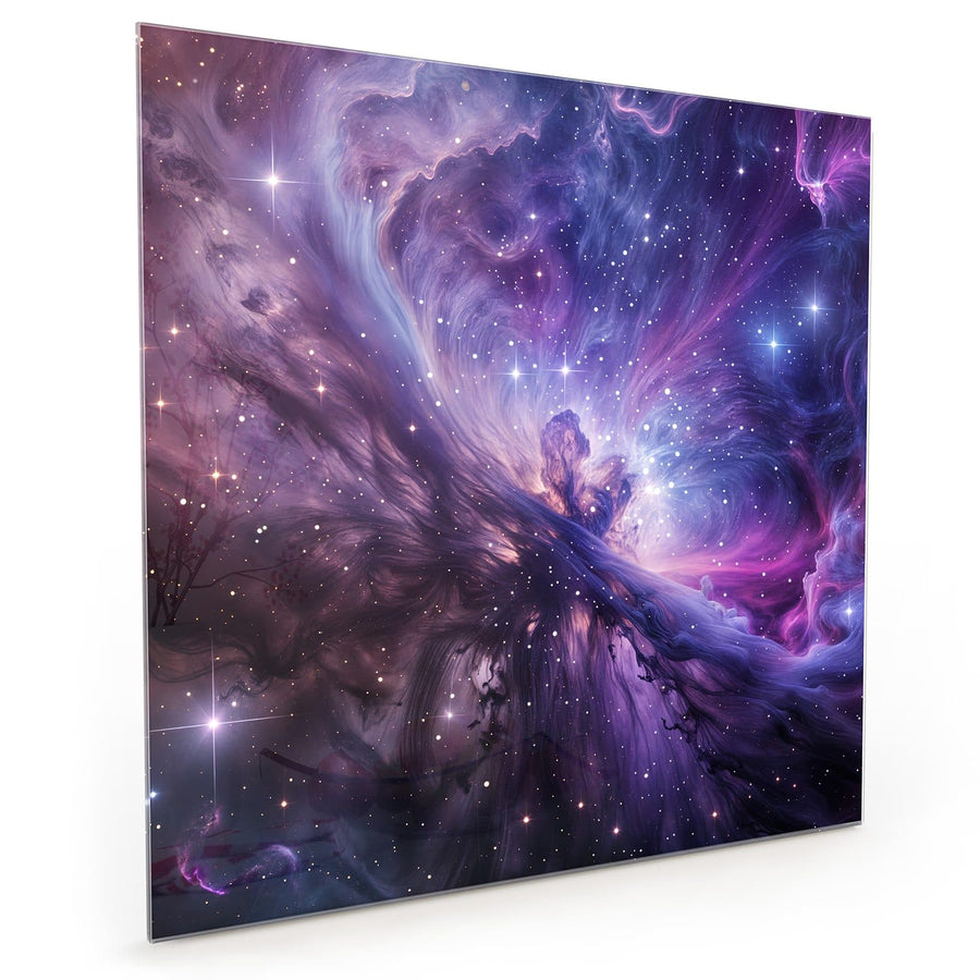 Maße Küchenrückwand Violetter Sternennebel aus Glas