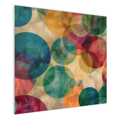 Magnettafel mit dem Motiv Farbenfrohe Kreise