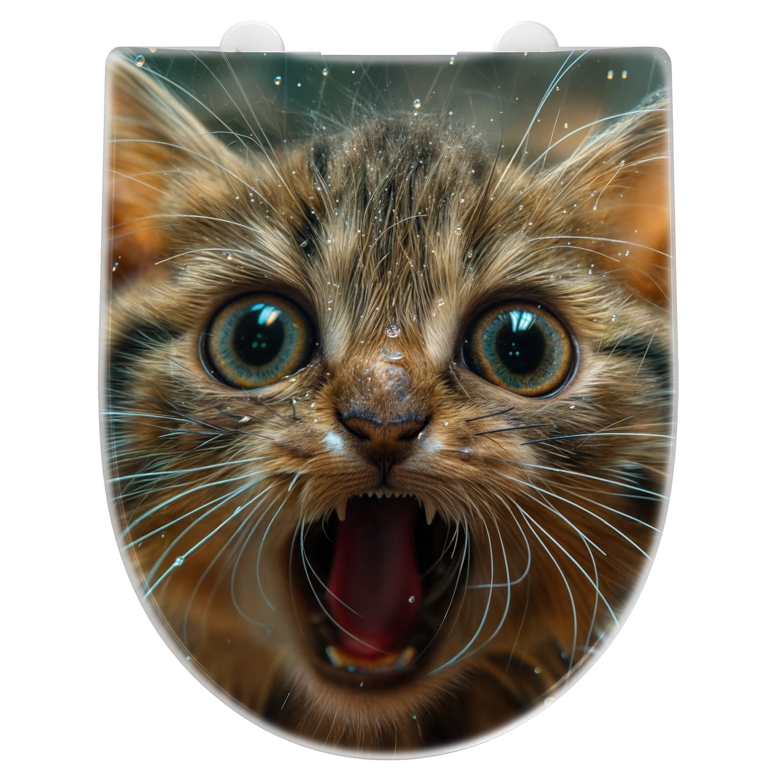 WC-Sitz mit Absenkautomatik Nasse Katze