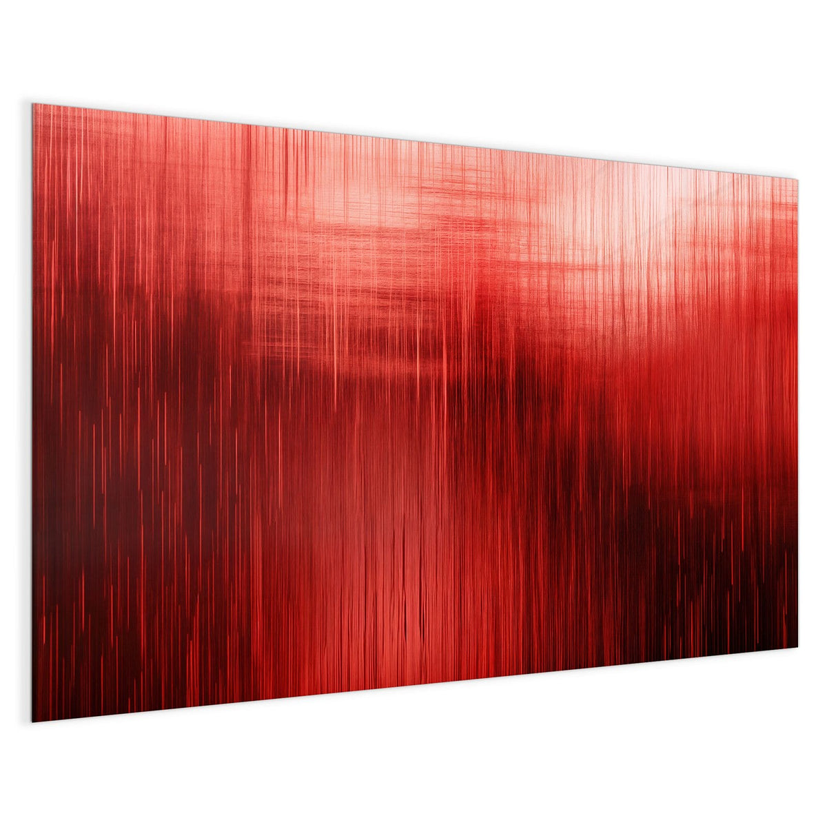 4 mm Glas statt lackiertem Blech – Magnettafel - Vertikale Linien in Rot