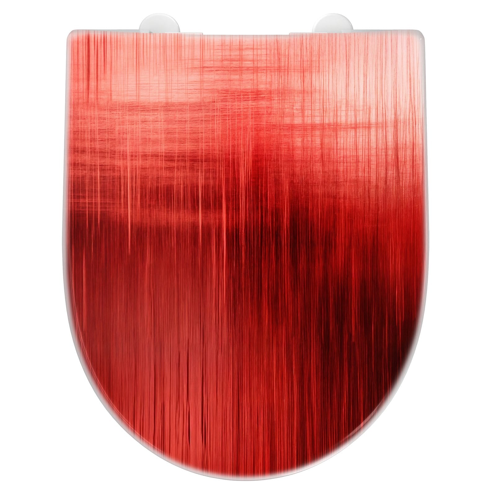 WC-Sitz mit Absenkautomatik Rote Textur