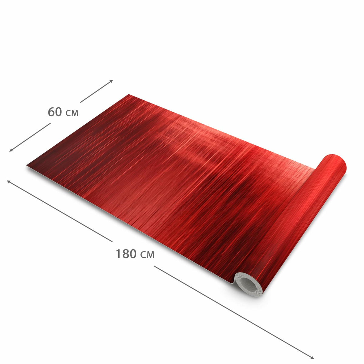 Komfortabler waschbarer Läufer für die Küche mit Motiv Rote Textur in der Grösse 60x270 cm