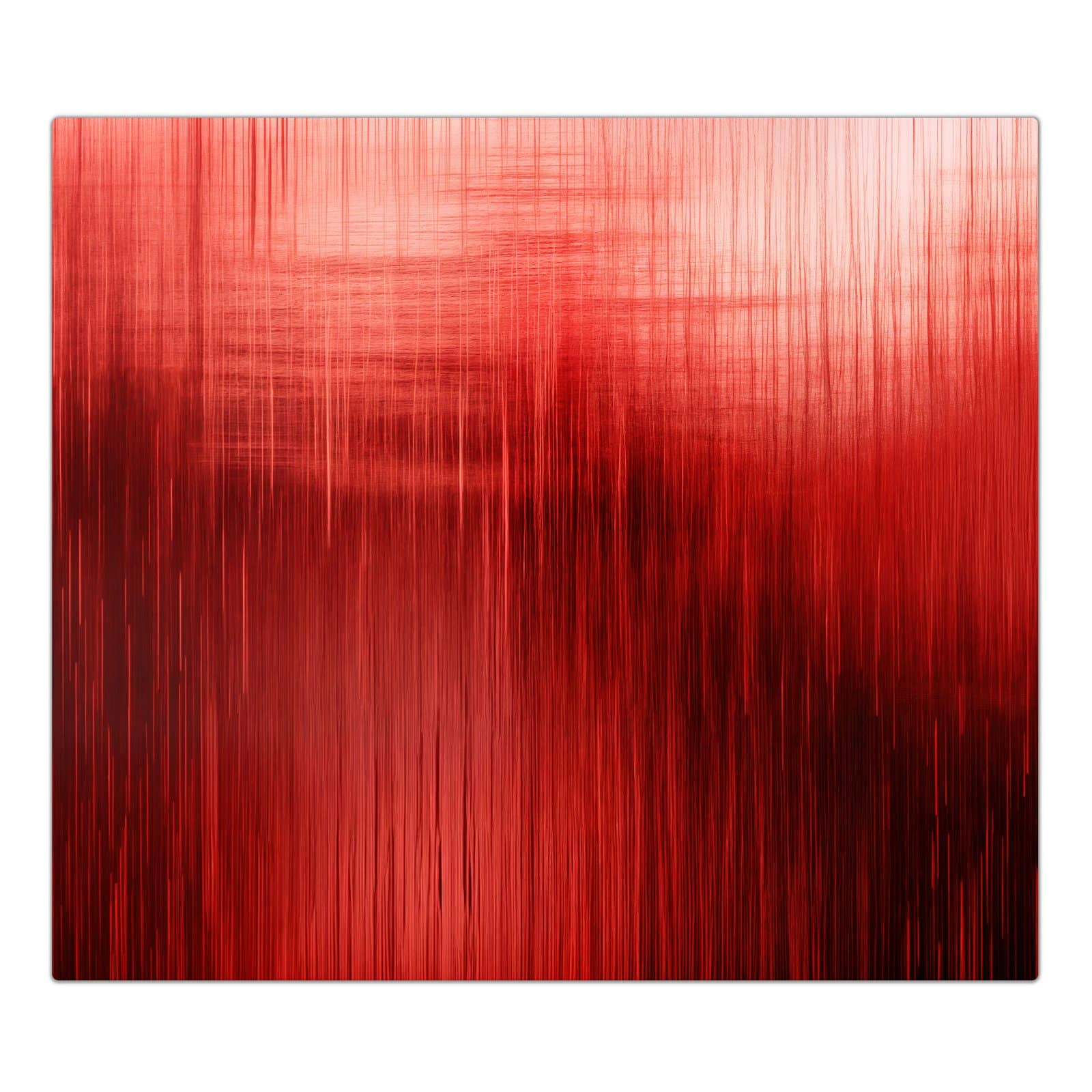 1-teilige Herd Schutzplatte mit Rote Textur-Motiv in der Frontansicht #grösse_1-Teilig (60x52cm)