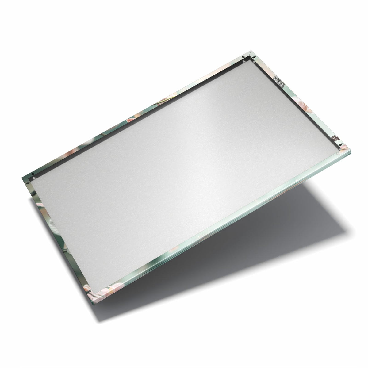 Nur 7 mm – liegt eng an der Wand – Metall Magnettafel - Orchidee am Wasser