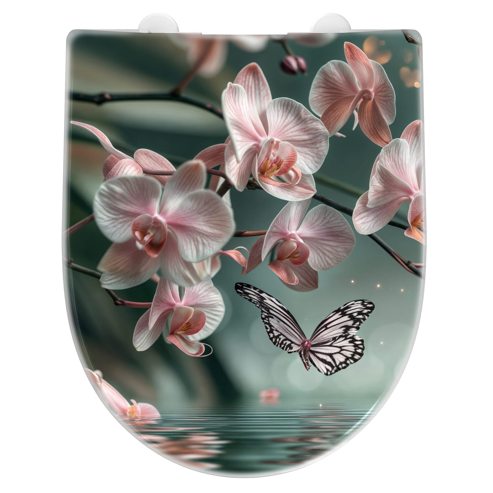 WC-Sitz mit Absenkautomatik Orchideen Schmetterling