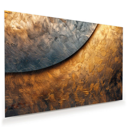 Wandbild mit dem Motiv Abstraktes Metall