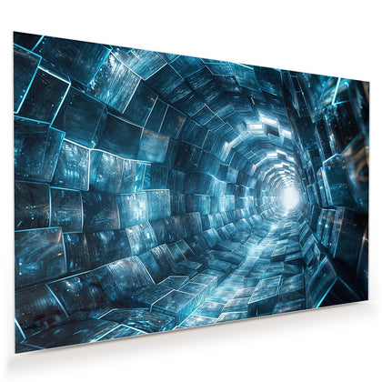 Wandbild mit dem Motiv Futuristischer Tunnel