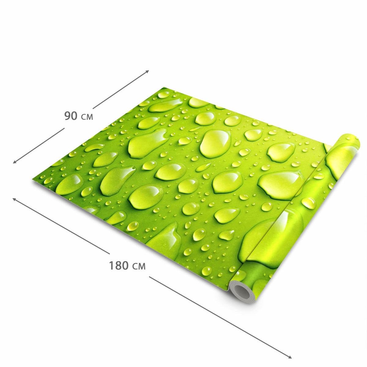 Küchenteppich mit Motiv Sanfte Wassertropfen in der Grösse 60x180 cm für sicheres Aufbewahren