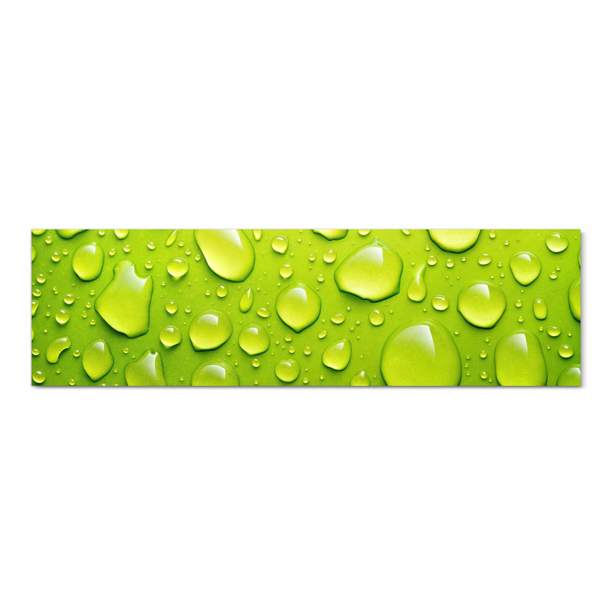 UV-beständiger Küchenteppich mit Motiv Sanfte Wassertropfen in Frontansicht