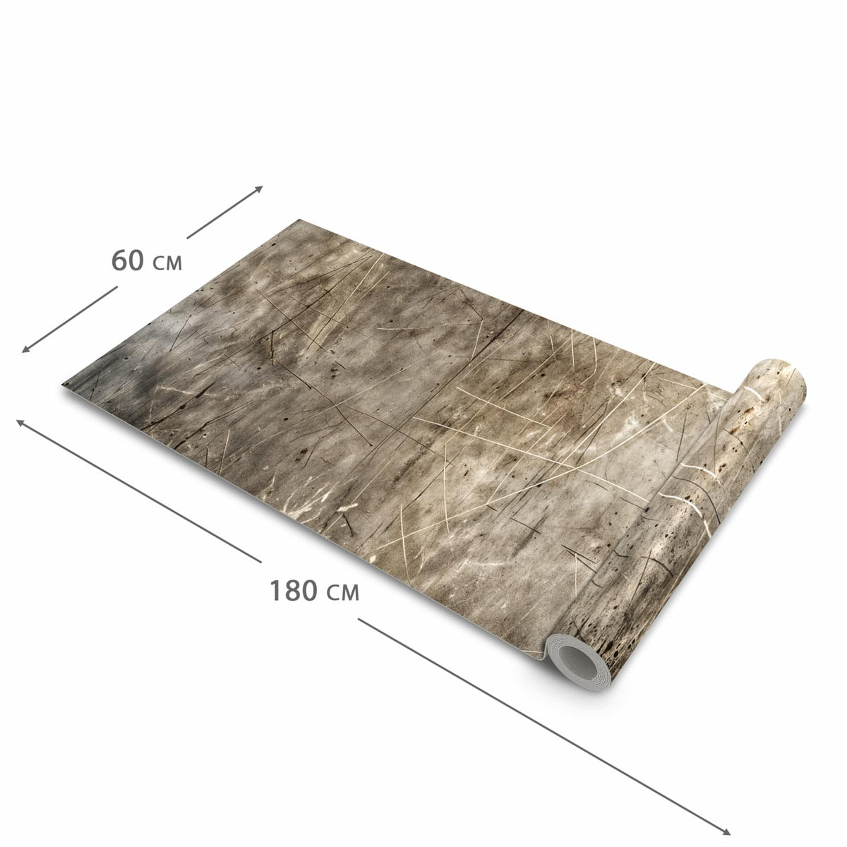 Wasserabweisender Küchenteppich mit Motiv Abstrakte Kratzstruktur in der Grösse 60x150 cm