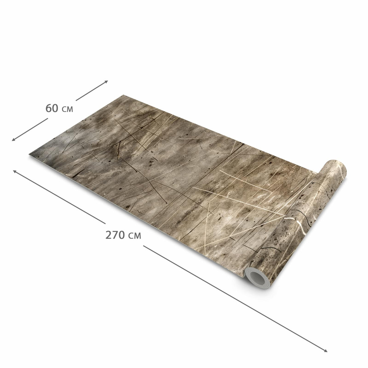 Schmutzabweisender waschbarer Küchenteppich mit Motiv Abstrakte Kratzstruktur in der Grösse 60x150 cm