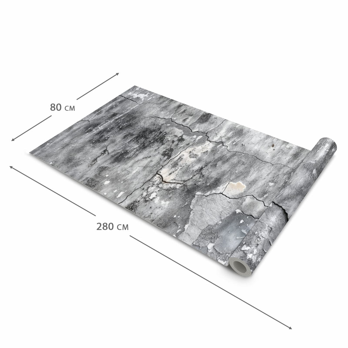 Bodenläufer mit Motiv Gealterte Wandoberfläche in der Grösse 60x150 cm für sichere Aufbewahrung