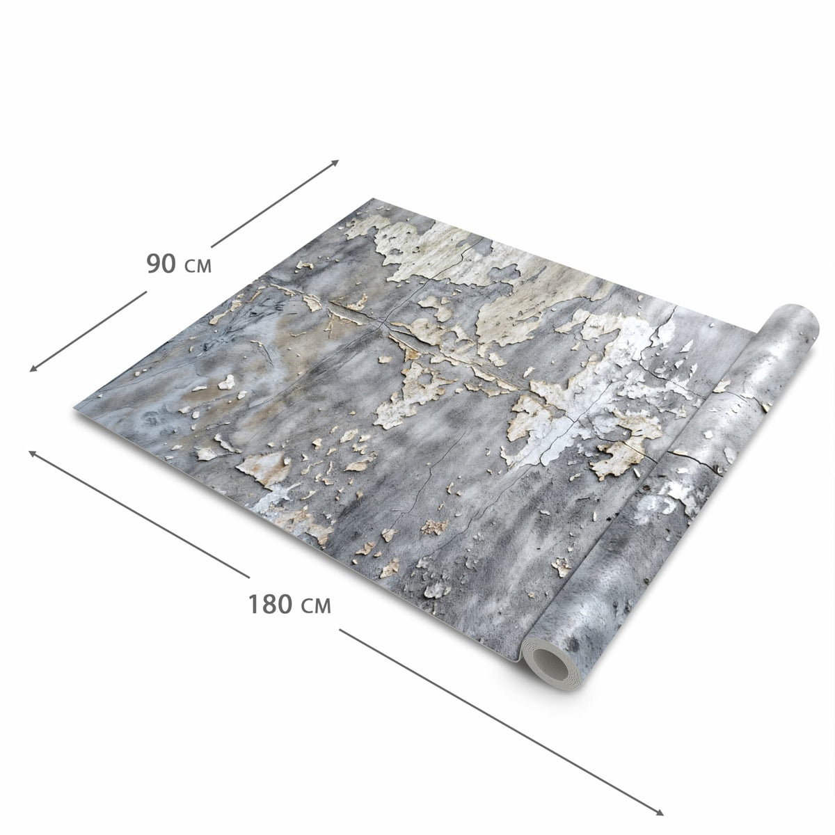 Hygienischer Küchenläufer mit Motiv Abblätternde Wand in der Grösse 60x150 cm