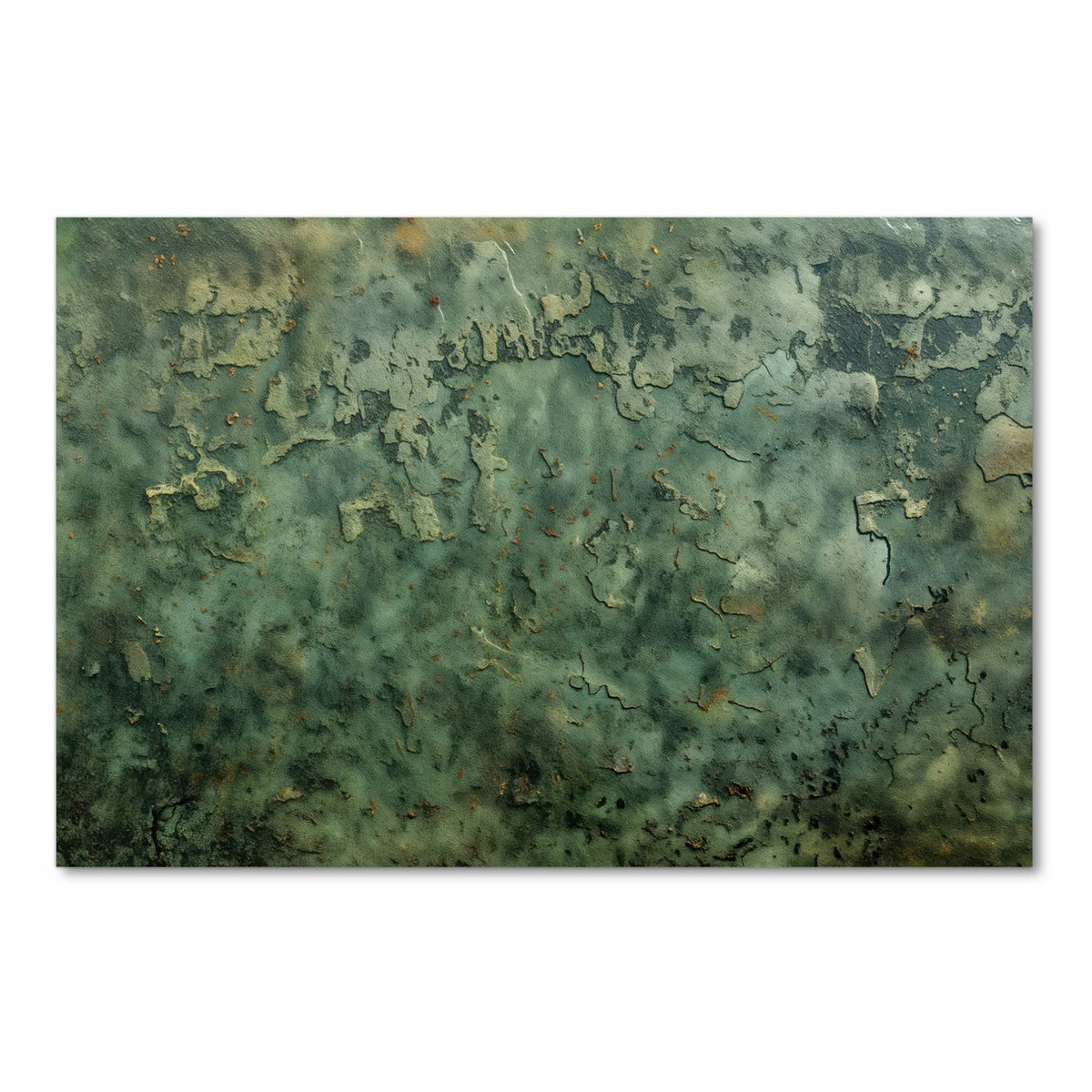 Abriebfester Küchenteppich mit Motiv Verwitterte Textur in Frontansicht - waschbar