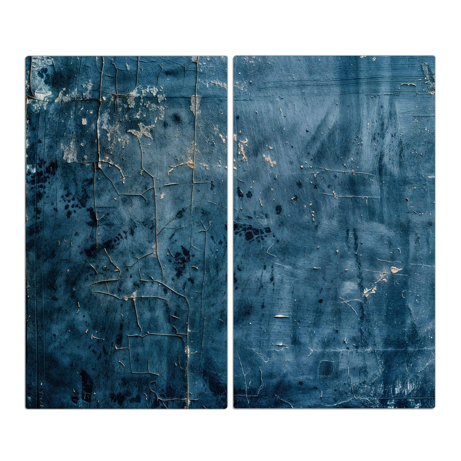 2-teilige Abdeckplatten mit Verwitterte & Wand-Motiv in der Frontansicht #grösse_2-Teilig (60x52cm)