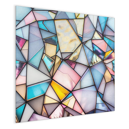 Magnettafel mit dem Motiv Buntes Glasmosaik